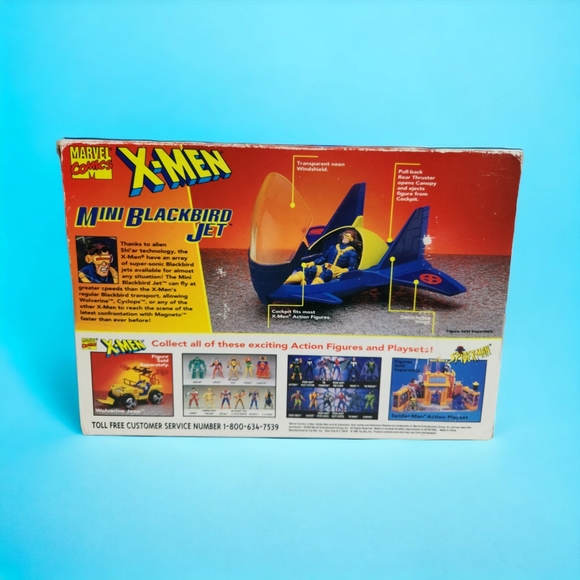 Vintage X-Men Mini Blackbird Jet Toy - Picture 2 of 4